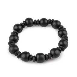 Náramek dřevěný unisex, barva 2 černá
