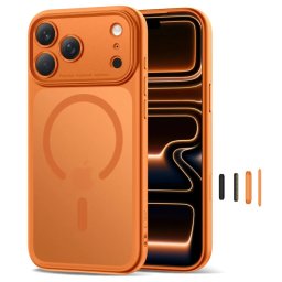 Pouzdro Tech-Protect MagPeak CC MagSafe iPhone 17 Pro Max - Matte Cosmic Orange