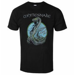 tričko pánské WHITESNAKE - CIRCLE SNAKE - BLACK - PLASTIC HEAD - PHD12700
