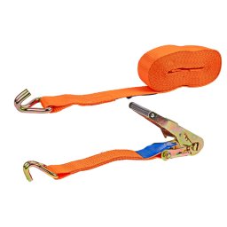 KesTek Upínací popruh s ráčnou a dvojitým hákem dvoudílný 8 m x 50 mm / 5 T 40226KT