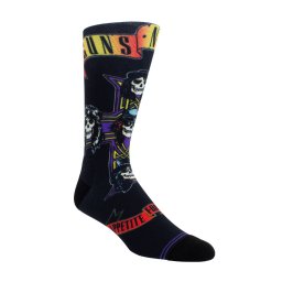 ponožky Guns N' Roses - DYE SUBLIMATION CREW - BLACK - PERRI´S SOCKS - GRA304-001