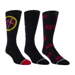 ponožky (set 3 párů) SLAYER - VOLUME CREW - BLACK - PERRI´S SOCKS - SLA370-001