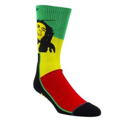 ponožky BOB MARLEY - RASTA CASUAL CREW - BLACK - PERRI´S SOCKS - BOC306-001