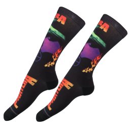 ponožky PANTERA - VULGAR DYE SUB - BLACK - PERRI´S SOCKS - PAB302-001