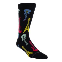 ponožky ELECTRIC GUITAR CREW - BLACK - PERRI´S SOCKS - PSB301-001