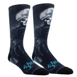 ponožky GHOST - PAPA EMERITUS TEAL LOGO - PERRI´S SOCKS - GHD305-001-O-M