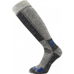 Ponožky podkolenky ORBIT merino vlna, COOLMAX® ŠEDO/MODRÉ vel. EU 43-46