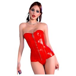 Chilirose CR 4491 - korzet na zip - erven