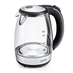Skleněná rychlovarná konvice First Austria FA-5404-2-BA, černá, 1,7L