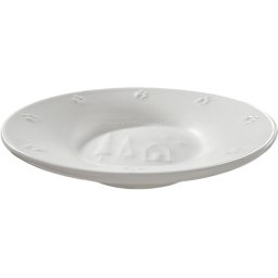 Keramický talířek se zimním motivem bílý 16 cm, 0,2 l