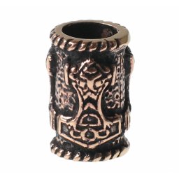 korálek na vlasy (vousy) ETNOX - bronze - BP1007