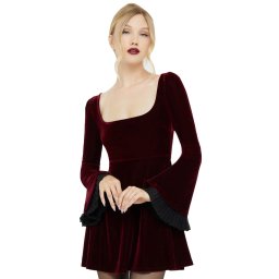 šaty dámské KILLSTAR - Beatrix - Red - KSRA013886