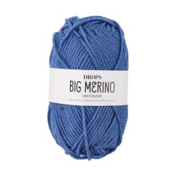 Příze Drops Big Merino Uni Colour, 50 g - džínová