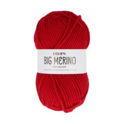 Příze Drops Big Merino Uni Colour, 50 g - karminová