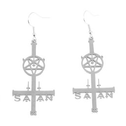 náušnice Satan 666 - PSY1144