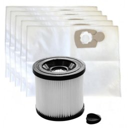 AllBag Sáčky a filtr omývatelný pro KÄRCHER KWD1, KWD2, KWD3 5+1ks sada