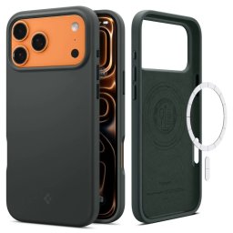 Spigen Silicone Fit MagFit MagSafe iPhone 17 Pro Max - Abyss Green
