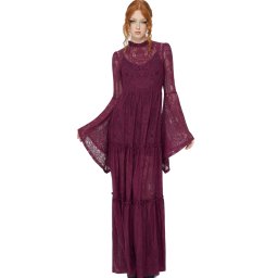 šaty dámské KILLSTAR - Hecate - Plum - KSRA013905
