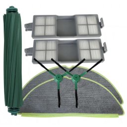 7ks HEPA filtry, kartáče a mopy pro iRobot Roomba 205 Combo DustCompactor sada