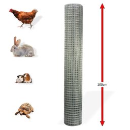 DEMA Voliérové ​​čtyřhranné pletivo pozinkované 19 mm, 1x10 m, drát 0,8 mm 31224D