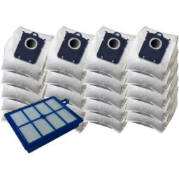 KOMA SB03PL - Sada 20ks sáčků včetně HEPA filtru pro vysavače AEG, Electrolux, Philips používající s