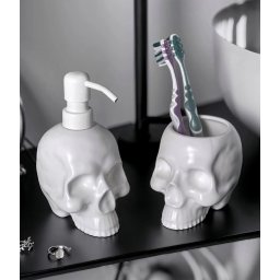 koupelnový set KILLSTAR - Cranium - White - KSRA010377