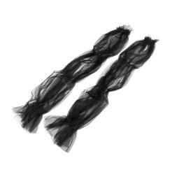 Elegantní tylové rukávy délka 70 cm, barva 3 černá