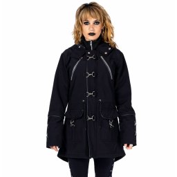 kabát dámsky POIZEN INDRUSTRIES - MAKARA - BLACK - J-MAKARA-B