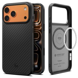 Spigen Enzo Aramid T MagFit MagSafe iPhone 17 Pro Max černá