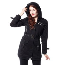 kabát dámský POIZEN INDUSTRIES - Rize - Black - J-RIZE-B