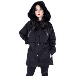 bunda dámská VIXXSIN - SYLVIA PARKA - BLACK - J-SYLV-B