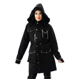 bunda dámská (kabát) HEARTLESS - ELISKA - BLACK - J-ELSKA-B