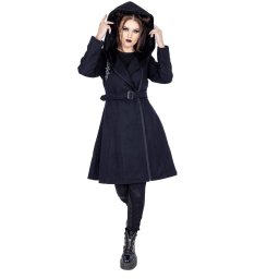 kabát dámský POIZEN INDUSTRIES - NERIO - BLACK - J-NRO-B