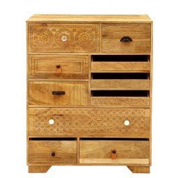 indickynabytek.cz - Komoda Manu 90x115x45 z mangového dřeva