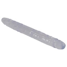 Kil - dvojit dildo - sklo - 34 cm