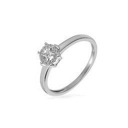 Zlatý zásnubní prsten s diamanty Zoey white IZBR040A