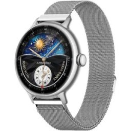 ARMODD Candywatch 5 GPS stříbrná s kovovým řemínkem