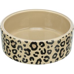Keramická miska Leo 12 cm/0,3 l Barva: béžová s leopardím OKRAJEM