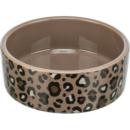 Keramická miska Leo 12 cm/0,3 l Barva: hnědá s leopardím OKRAJEM