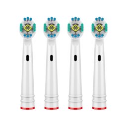 KOMA NK14 - Náhradní hlavice kompatibilní s kartáčky Braun Oral-B 3D White, 4ks