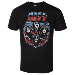 tričko pánské Kiss - Alive Vintage - Black - 51715700