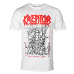 tričko pánské Kreator - Krushers of The World Tracklist - White - 51845000