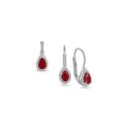 Briliantová souprava s rubíny 0.180 ct IZBR100ARS