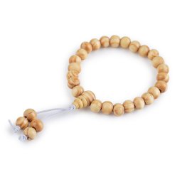 Dřevěný náramek Japa Mala, barva 1 přírodní sv.