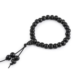 Dřevěný náramek Japa Mala, barva 3 černá