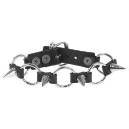 náramek LEATHER & STEEL FASHION - Spikes - LSF1 33