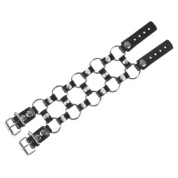 náramek LEATHER & STEEL FASHION - Spikes Ring - LSF1 32