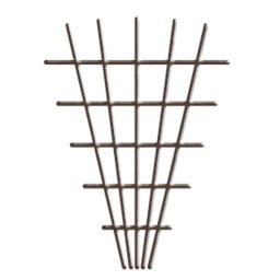 Slovakia Trend Opěrná mřížka 145x5x75 cm Garden MEV5, hnědá 2110286