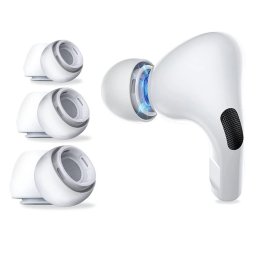 Gumové špunty / nástavce Tech-Protect Ear Tips 3-Pack AirPods Pro 1/2 - Bílé