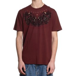 tričko pánské AFFLICTION - SOUTHERN RITUAL - OXBLOOD RED - A29292-OXBL